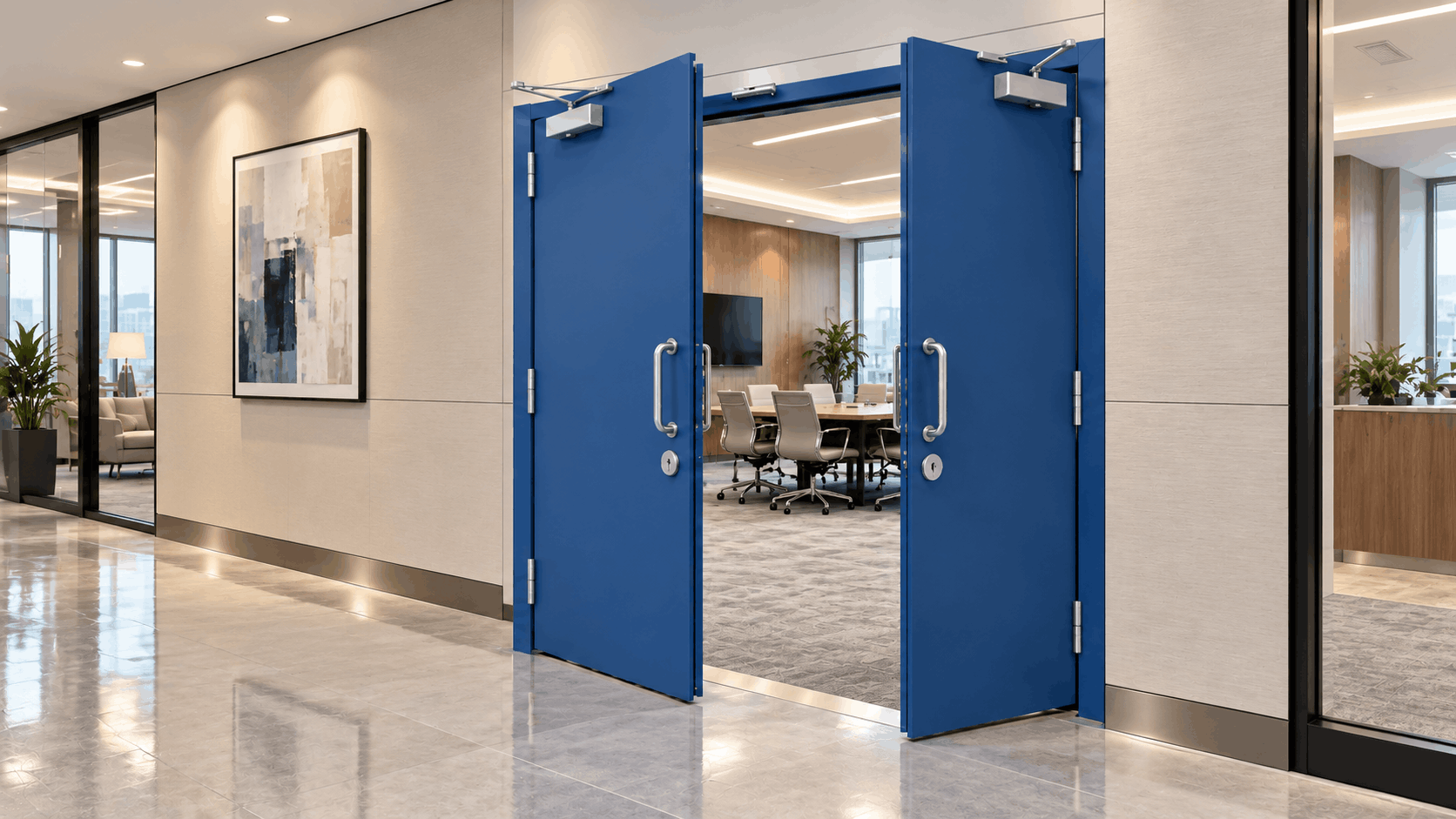 Double Swing Commercial Steel Door