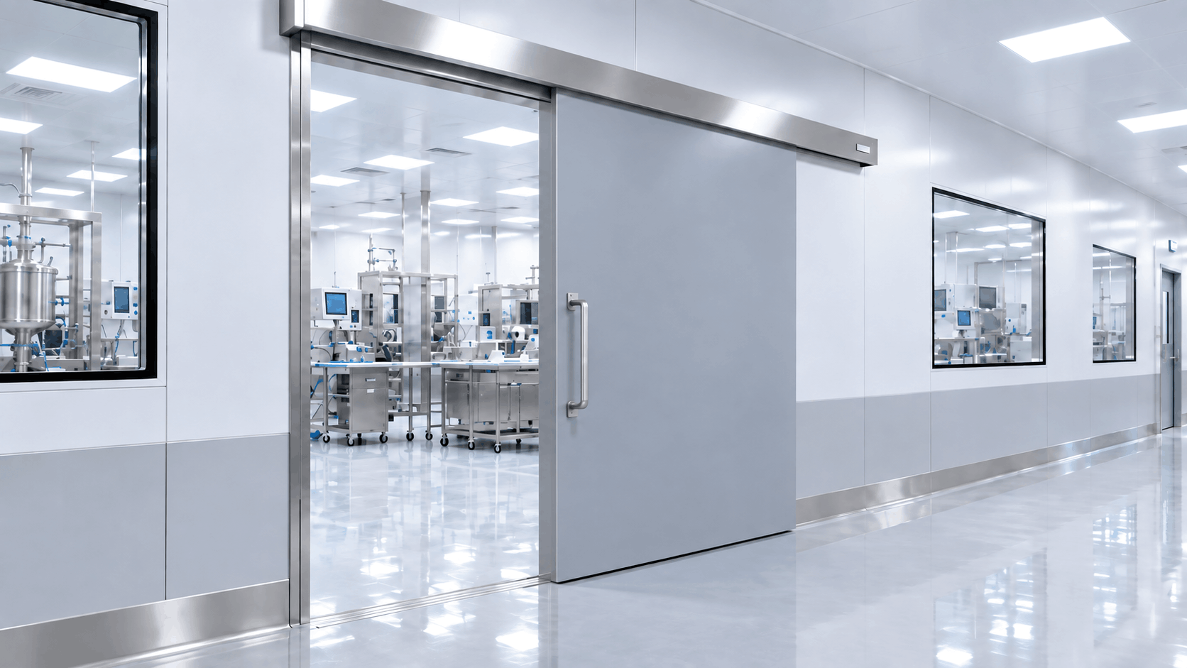 Single Sliding Commercial Steel Door
